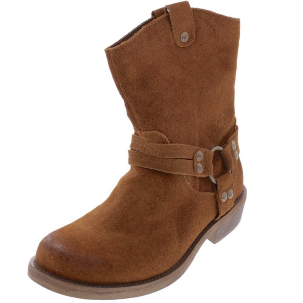 Rocket Dog Brown Suede Boho Motorcycle Boots